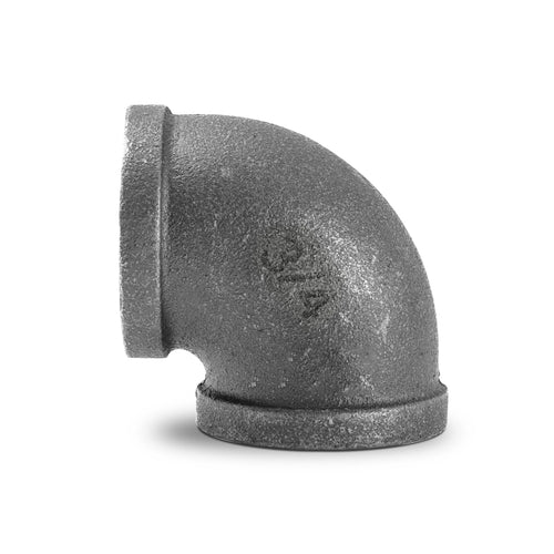 90 Elbow Black Malleable Iron Pipe Fittings ~1840