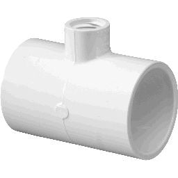 Lasco Fittings PV402251 2 x 1.5 in. PVC Tee Socket Reducer Female Pipe