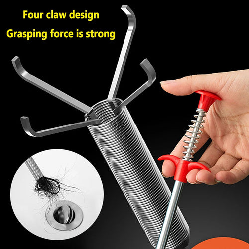 60cm Spring Pipe Dredging Tools, Drain Snake, Drain Cleaner Sticks