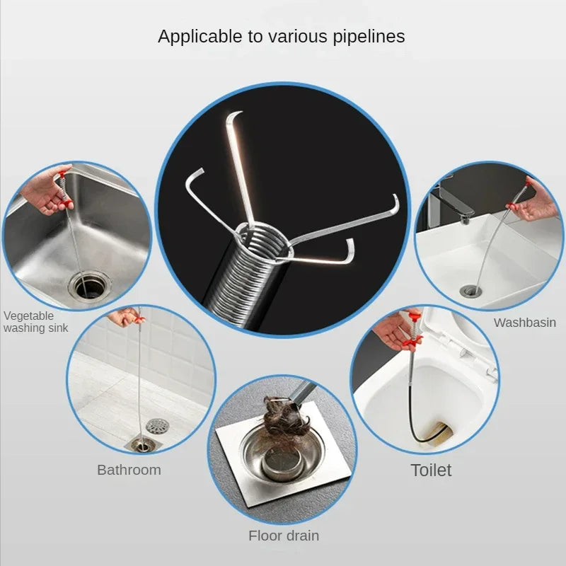 Kitchen Sink Cleaning Pipe Plunger and Sinks Sewer Toilet Unclogging