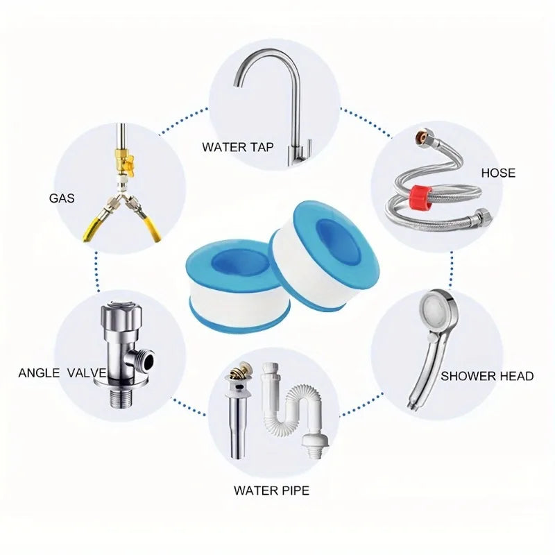 4M PTFE Water Pipe Tape Oil-free Sealing Tape Fitting Thread Seal Tape
