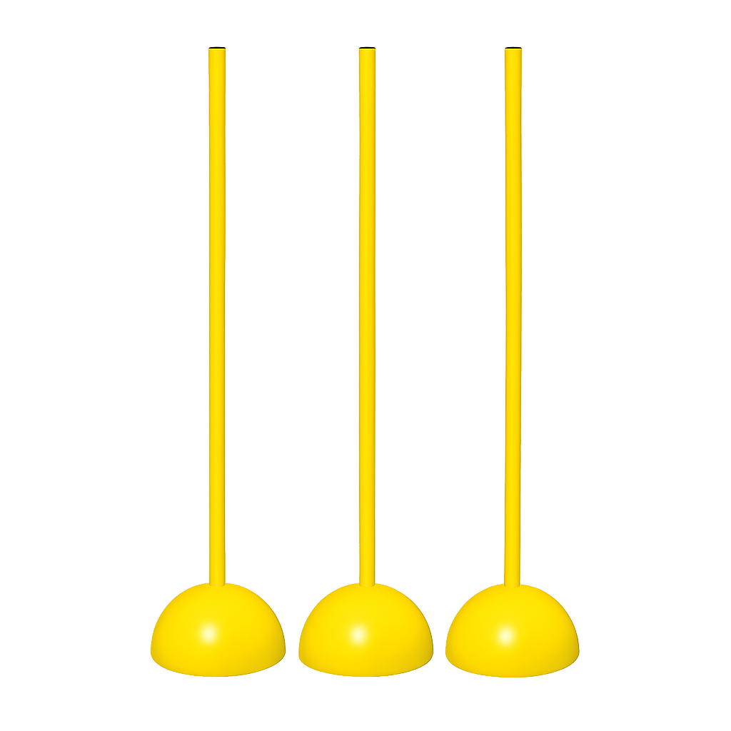 Yellow Toilet Plunger Set – Pack of 3 Durable Clog Removers with