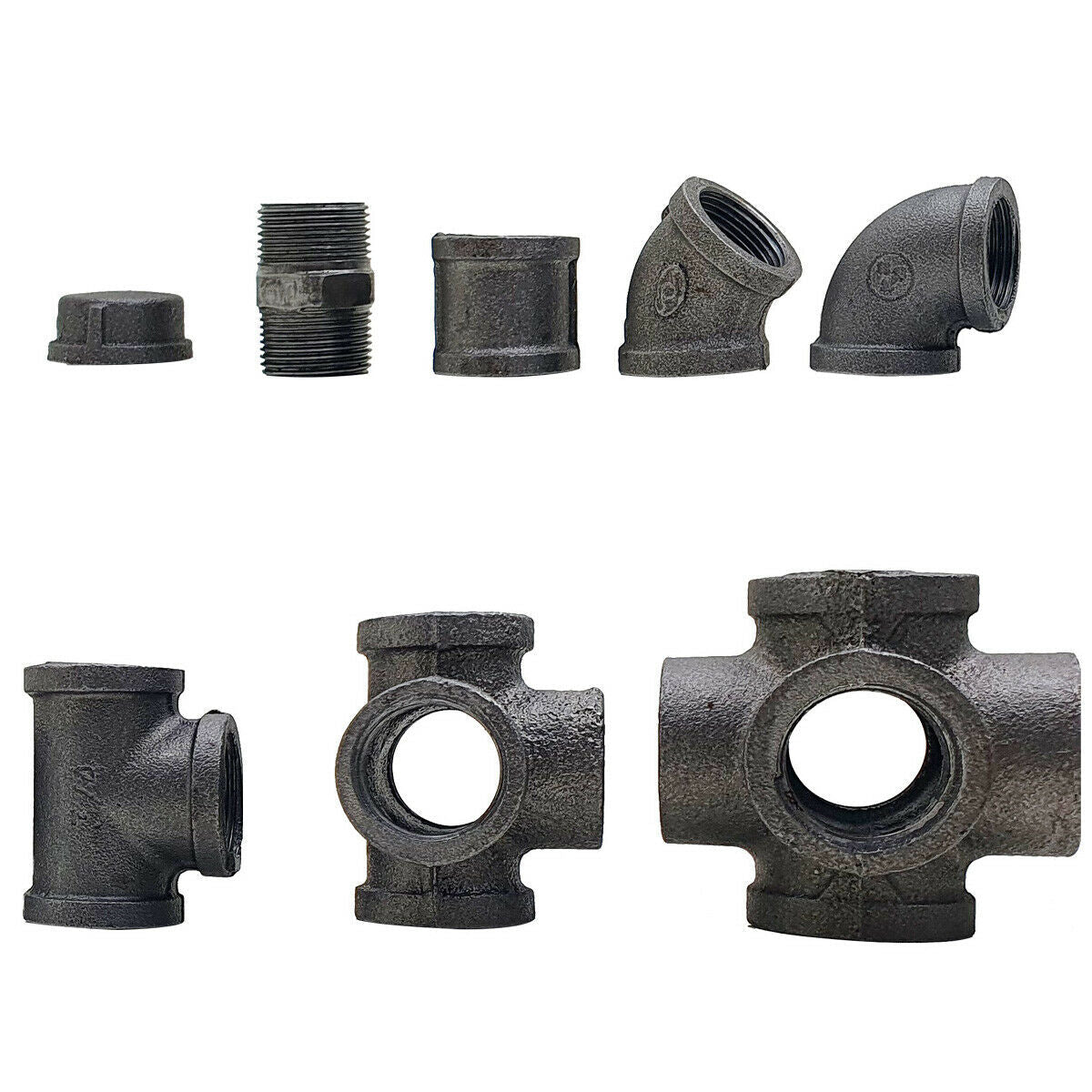 Malleable Plumbing Metal Pipe Fittings 3/4" Joints~3614